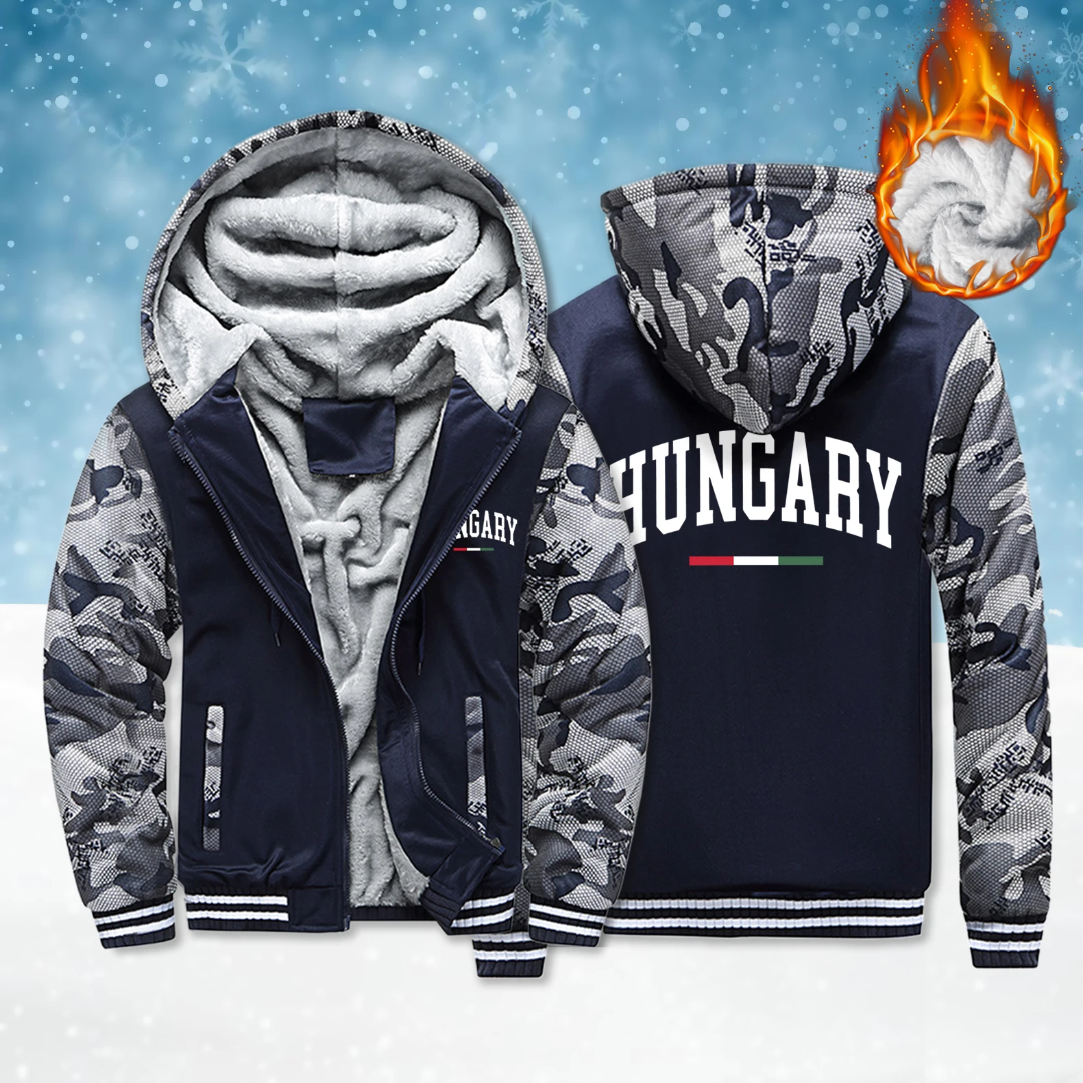 

Венгрия, красная, белая, зеленая куртка в полоску, мужские мягкие толстовки, модные уличные толстовки на молнии с длинным рукавом, зимний утепленный флисовый повседневный мужской топ