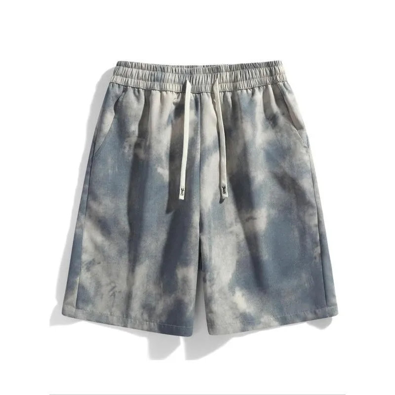 

Men's Printed Cargo Shorts Hong Kong Style Floral Print Comfortable Casual Shorts Men's Fashion Spring Summer Collection