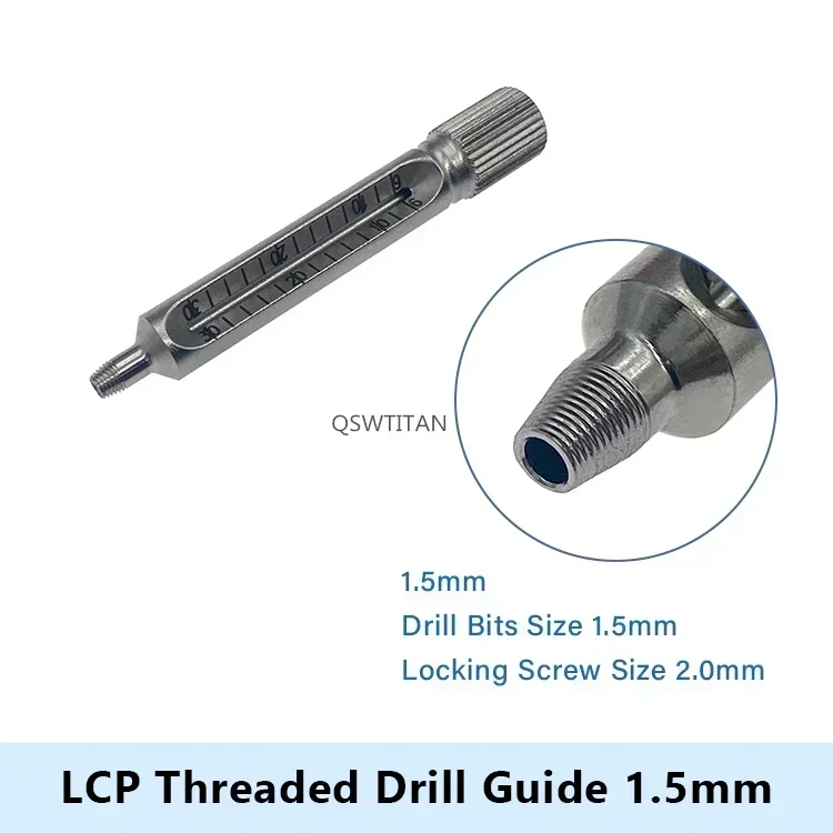 Bone Locking Threaded Drill Guide Locking Screw Guide Tool Veterinary Orthopedic Stainless Steel Surgical Instrument