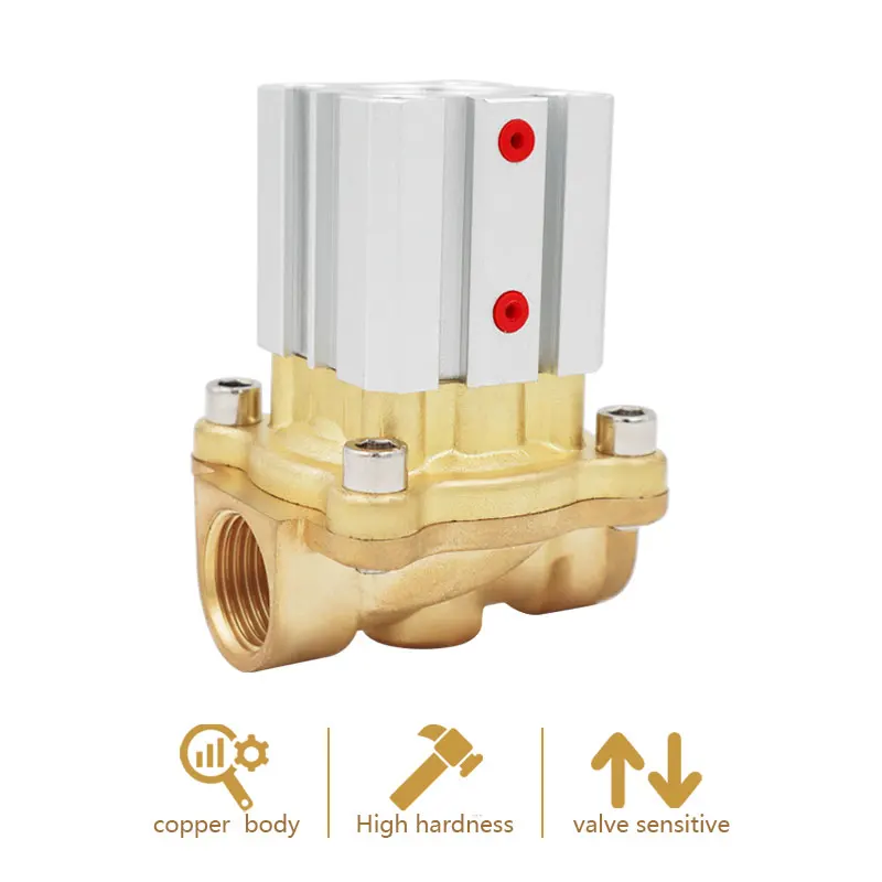 

Латунный вакуумный/Жидкий пневматический клапан управления цилиндром PTFE компрессор воздуха Вода Нефть Газ Соленоидный клапан 2Q160-DN15 20 25 35 40 50