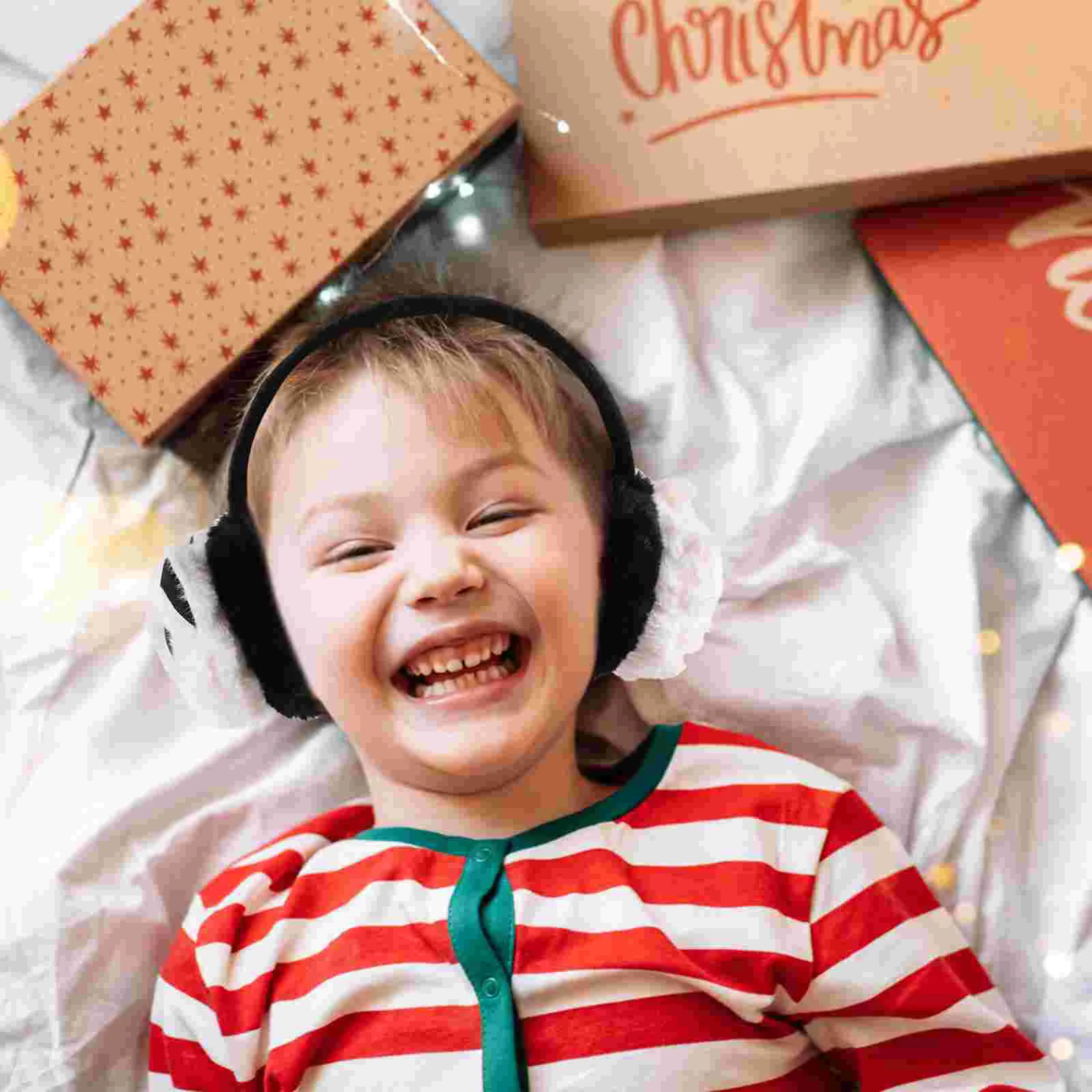 Ear Muffs Winter Panda Warm Plush Protective Covers Kids Noise Cancelling