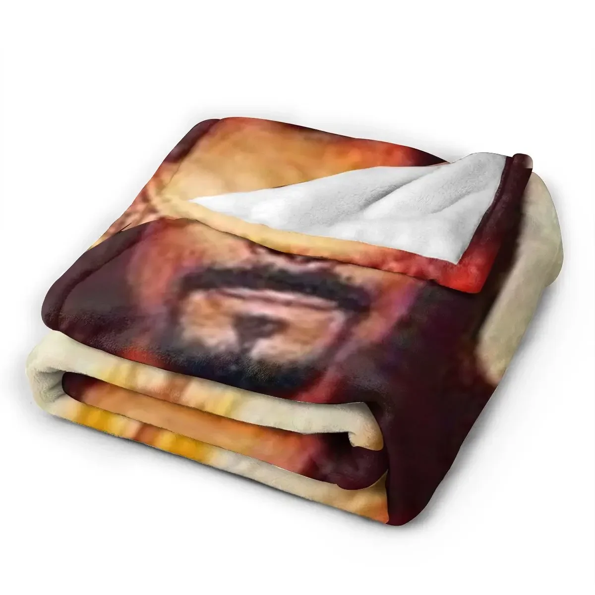 Snoop Dogg Goes Jesus Blanket Soft Warm Flannel Throw Blanket Bedspread for Bed Living room Picnic Travel Home Sofa