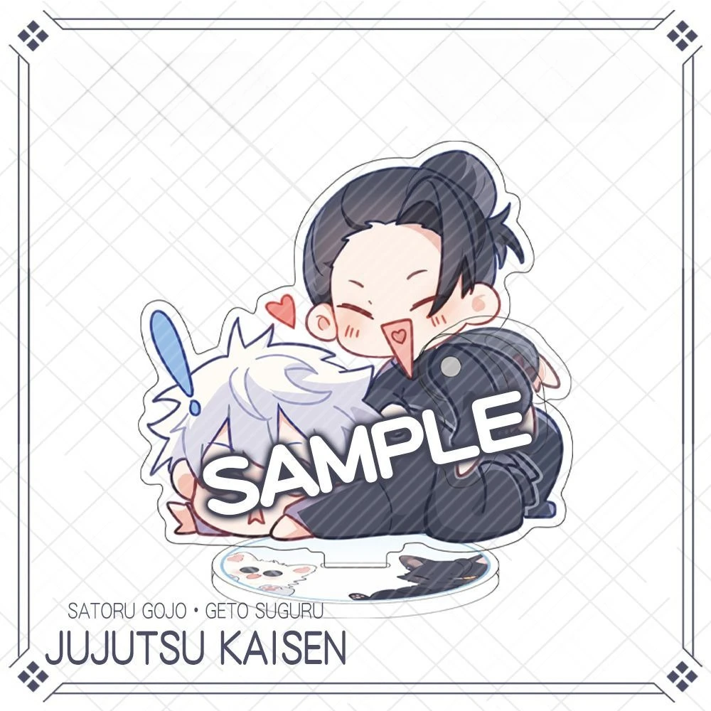 New Jujutsu Kaisen Acrylic Stand Figure Gojo Satoru Geto Suguru Anime Peripherals Cute Q-version Originality Desktop Ornament