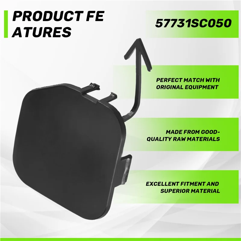 OB-Rear Bumper Towing Hook Cover Cap Tow Hook Trim Garnish Shell Lid For Subaru Forester SH 2009-2013 57731-SC050
