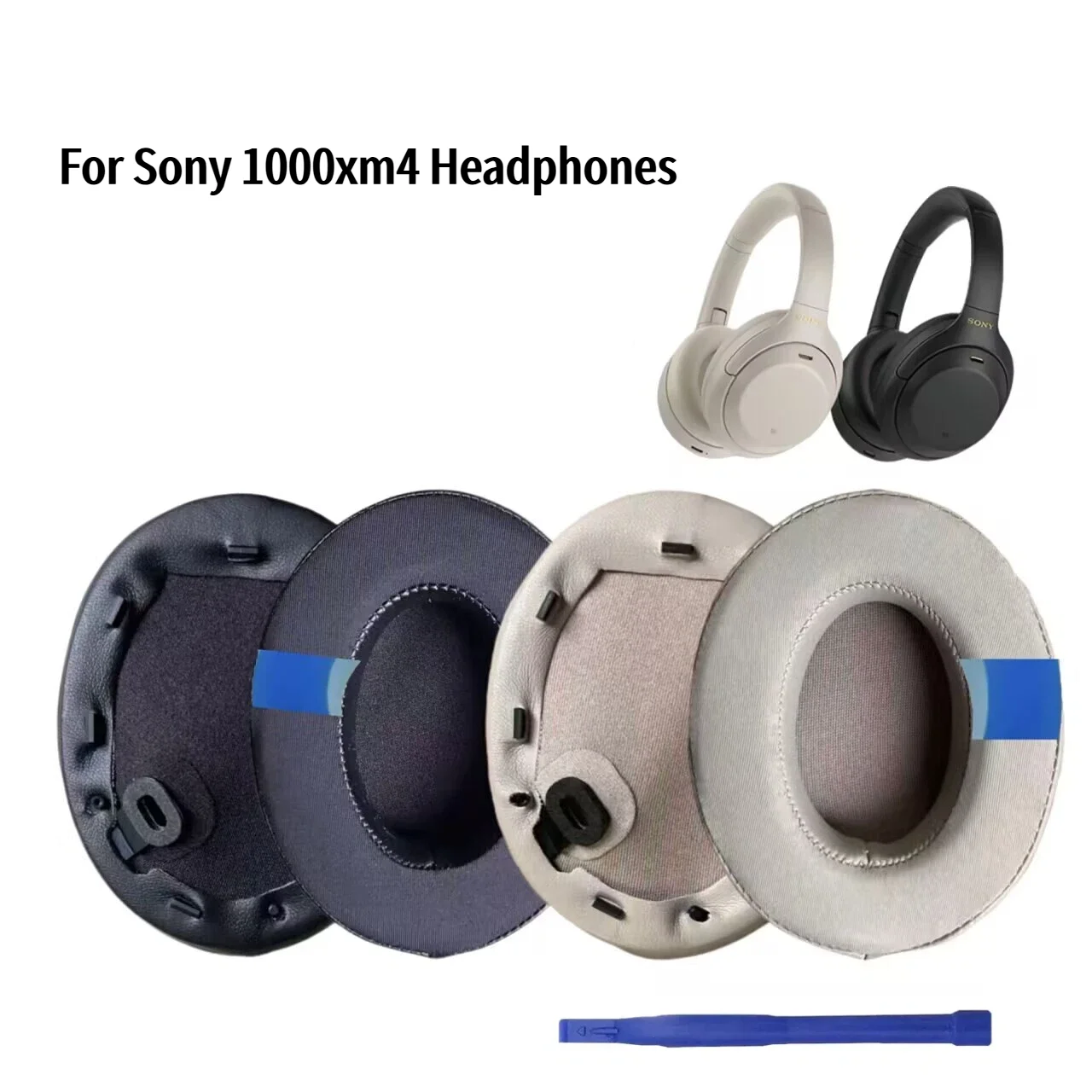 XM4 Ersatz-Ohrpolster für Sony WH-1000XM4 WH1000XM4 Kopfhörer mit Geräuschunterdrückung, verbesserte Kühlgel-Ohrpolster