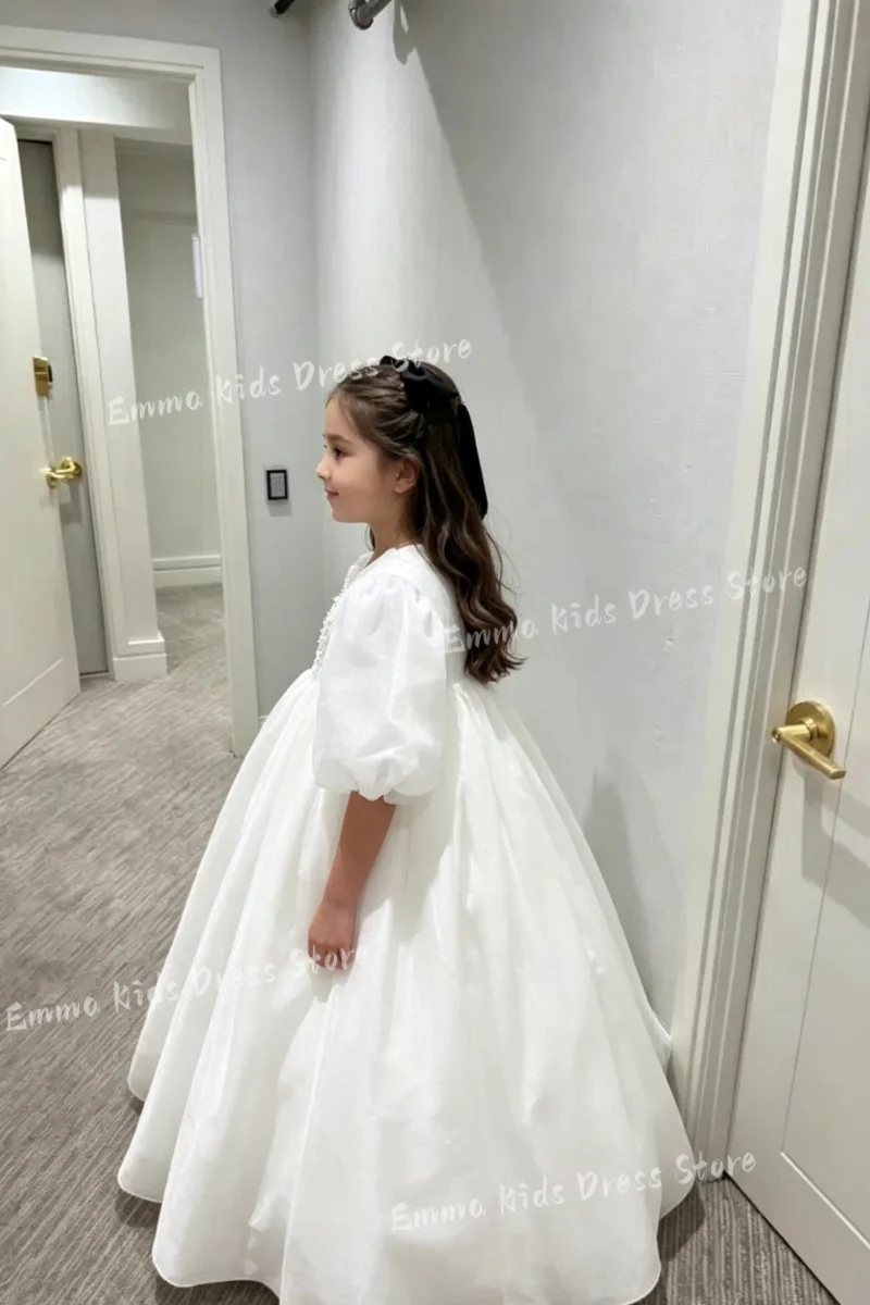 

DORIS Custom Flower Girl Dress Wedding Short Sleeve Birthday Party Children's First Communion Ball Gown