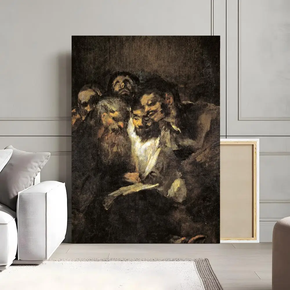 الساحرات السبت بواسطة فرانسيسكو غويا اللوحة الخط قماش المشارك: تجعد الحرة للماء دائم جميع الفضاء جدار ديكور #6