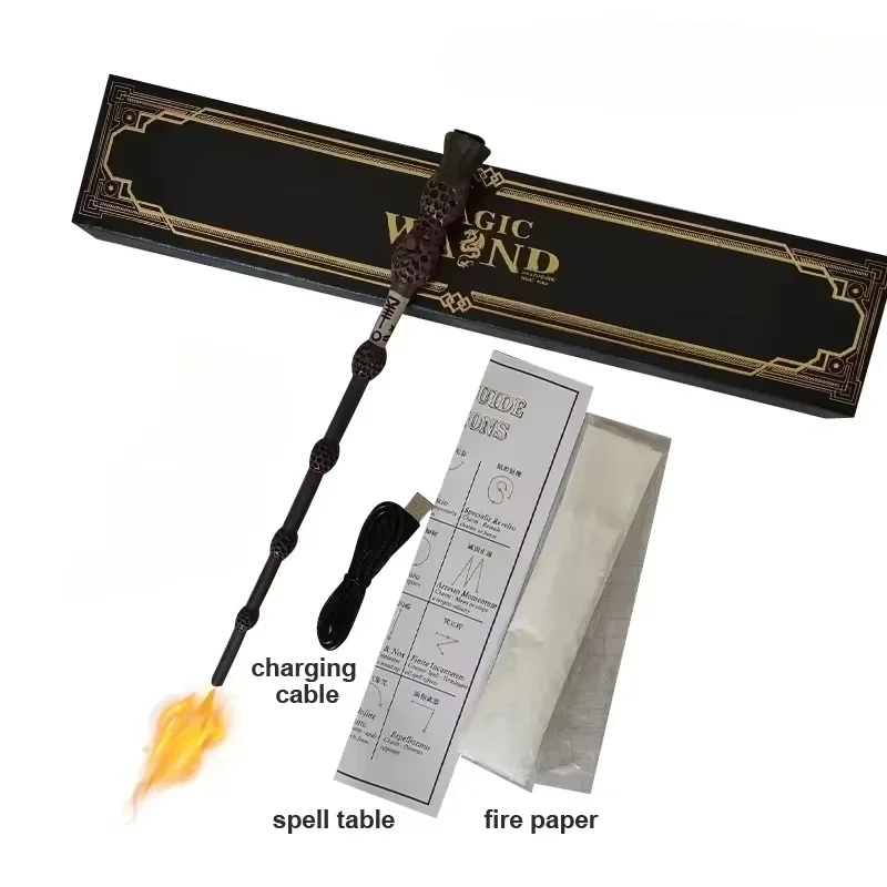 New Spitfire Wand Magic Stage Prop Luminous Wand Halloween Role Playing Gift Toy Outdoor Ignition Tool (Gift Box Packaging) - Image 6