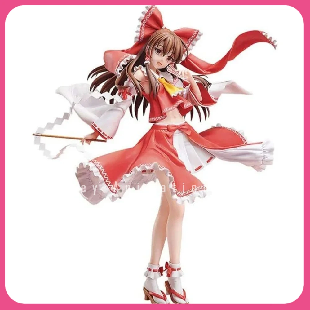 In Stock 41cm Super Size Japanese Girl Anime Figures Touhou Project Hakurei Reimu Pvc Action Figurine Desk Decoration Model Toys