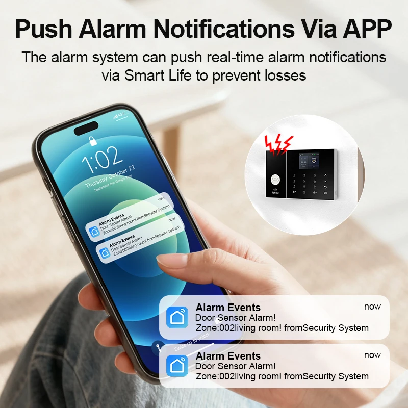 système alarme gsm 4g – vue détaillée