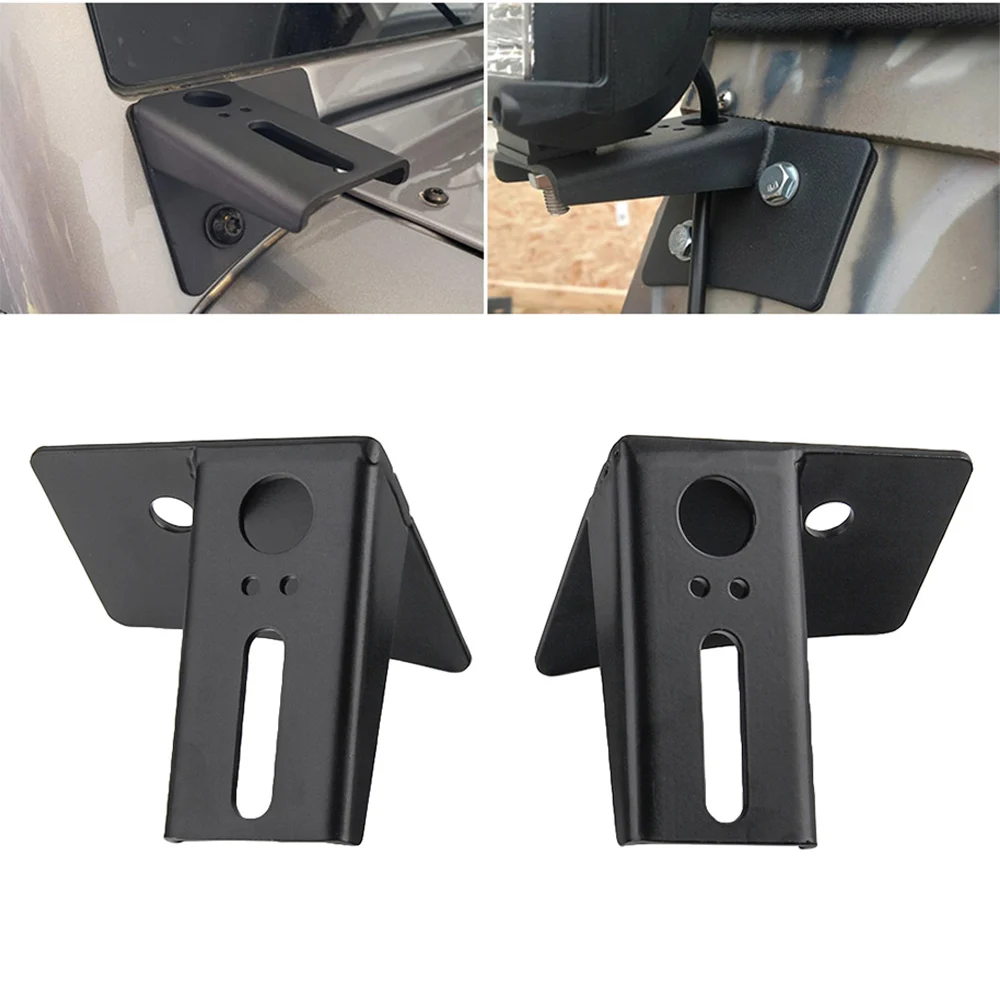 

Windshield Hinge Lower Corner A-pillar Work Led Bar Spot Flood Lights Mounting Brackets for Jeep Wrangler JK 2007-2016