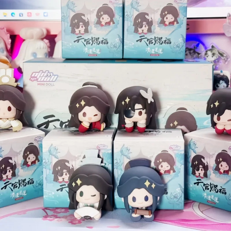 

Новый мини-долл Tian Guan Ci Fu Blind Box Рисунок Tgcf Hua Cheng Xie Lian Kawaii Магнитная наклейка на кончик пальца Tgcf Орнамент Игрушки