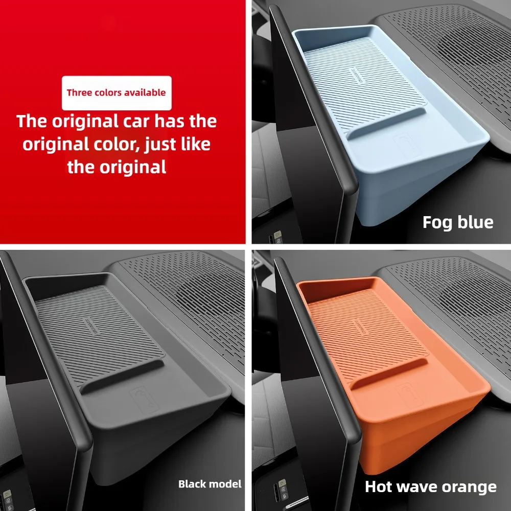 Good Quality New For Changan Deepal S05 Car Dashboard Screen Rear Storage Box Central Console Silicone Pad Tissue Box Car Interi