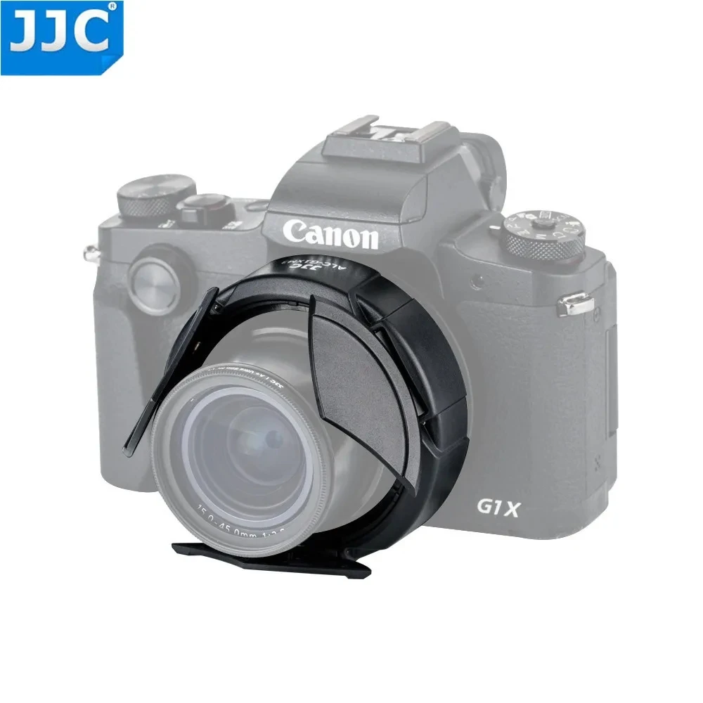 JJC dedykowany automatycznie otwierany i zamykany osłona obiektywu osłona obiektywu dla Canon PowerShot G1X Mark III G1X M3 aparat cyfrowy automatyczna osłona obiektywu