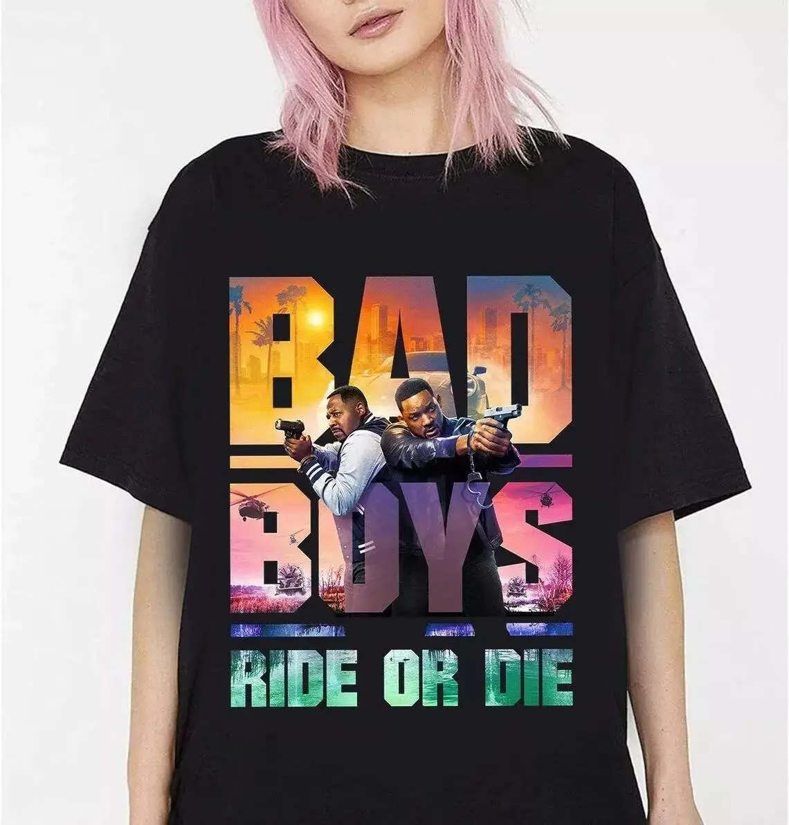 

Рубашка Bad Boys Ride or Die 2024, футболка Bad Boys 4, унисекс Одежда