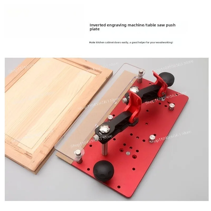 45°/90° Woodworking Slotting & Tenoning Tool - Quick Safety Push Plate for Router/Trimmer/Table Saw