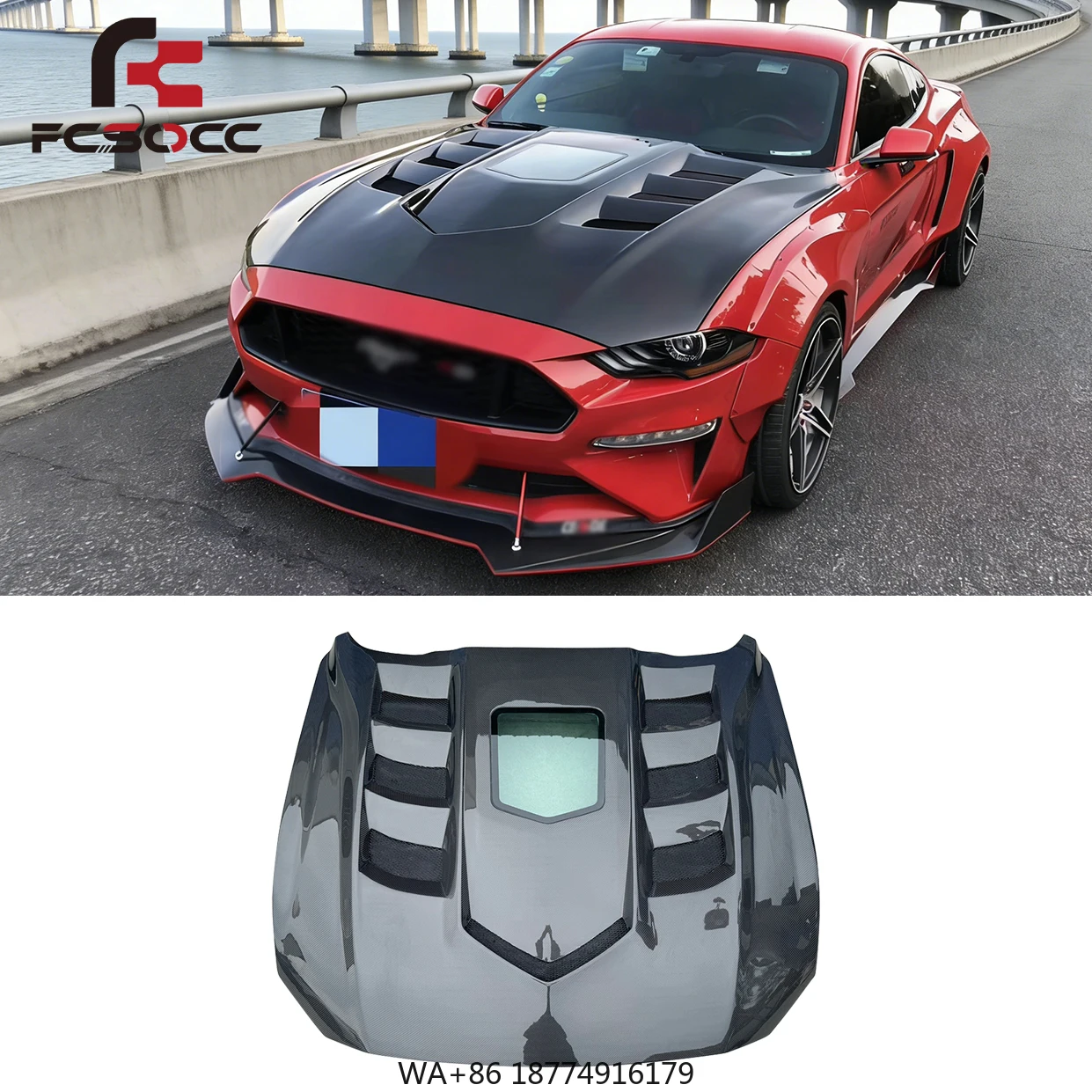 

High Quality Carbon Fiber Hood for GTSS 2015-2017 Front Bumper Hood Bonnet Cover Car Auto Parts Accessories