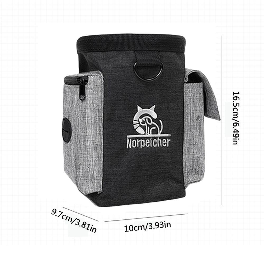Dog Outdoor Training Bag Fanny Pack Therapy Bag Multi-Functional Pet Bag Pet Treats Bag Trainer Snack Reward Waist Bag Portable