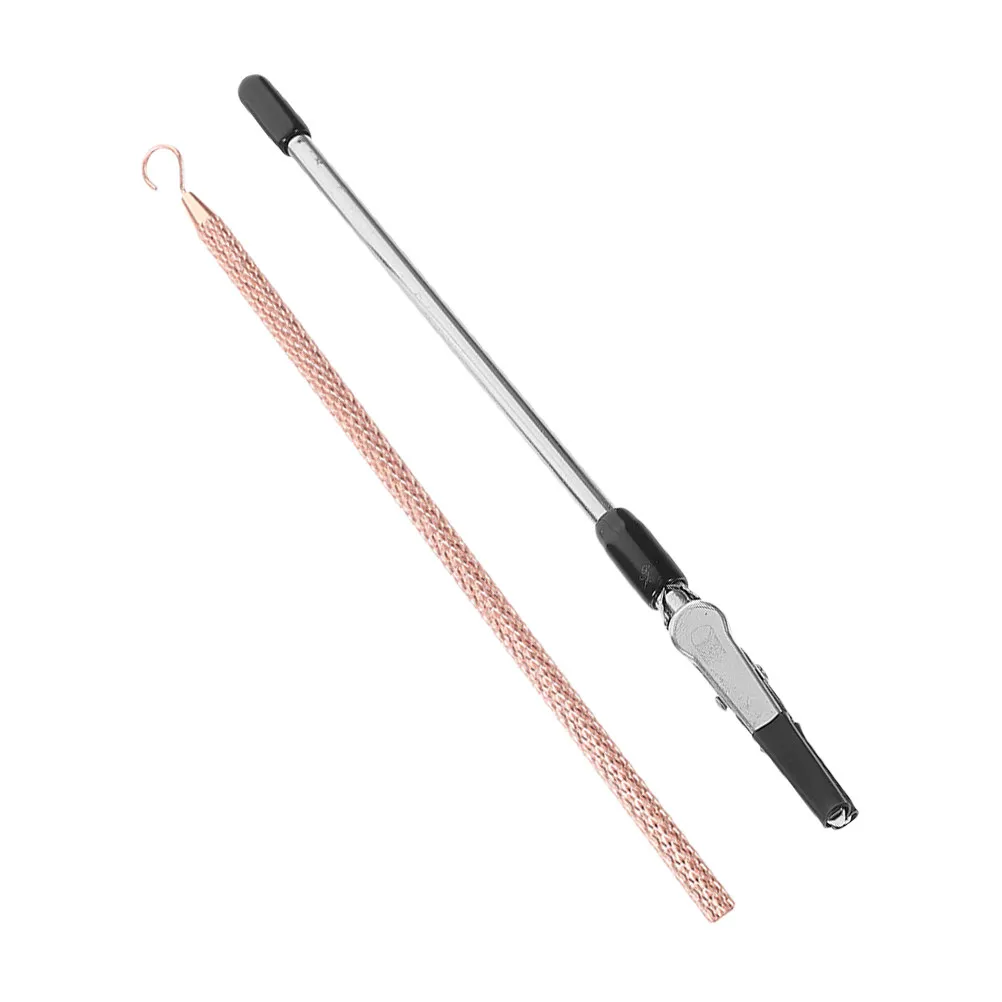 

Набор из 1 шт. Металлический инструмент-помощник для надевания браслетов, инструмент для быстрой застежки браслетов, инструмент для помощи при надевании украшений, с гладким захватом, портативный