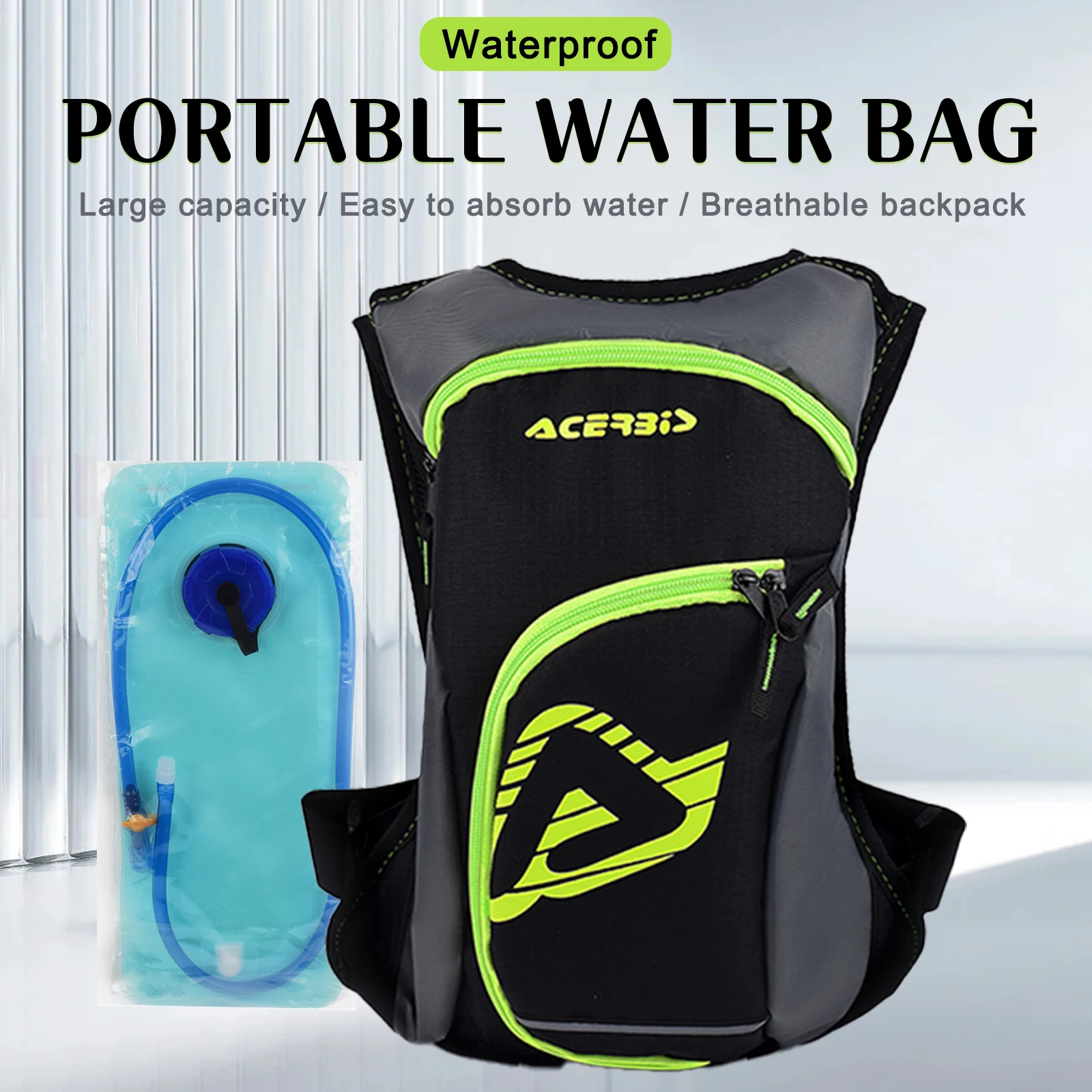 

Motorcycle Hydration Backpack Large Capacity Motocross Water Bag Waterproof Motorbike Water Bag Outdoor Sport Running Water Bag