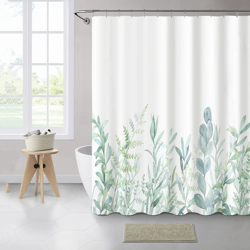 geometric printing shower curtain bathroom  shower curtains toilet waterproof curtain toilet corrugated partition curtains