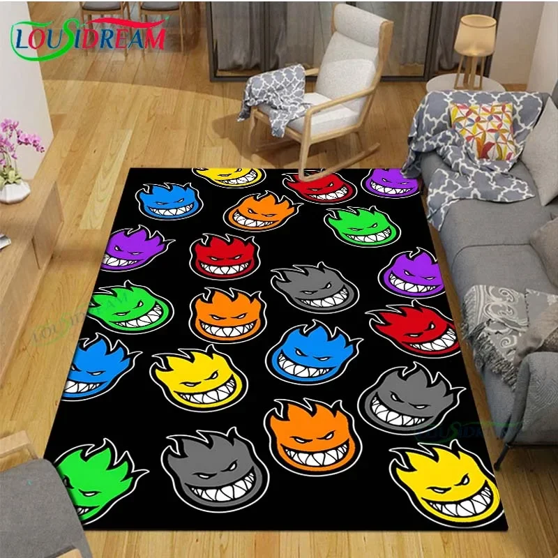 Exquisite S-Spitfire LogoPrinted  Carpets Living Room Anti-Skid Area Rug Kids Bedroom Mats Yoga Mat Large Carpet Decor