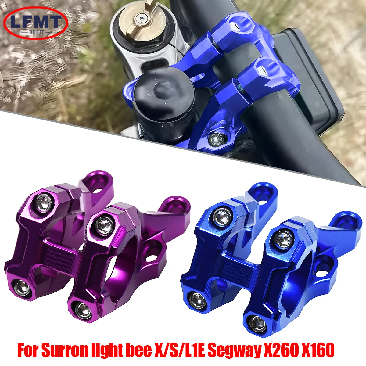 31.8mm CNC Direct Mount Handlebar Stem Motocross Fork Parts For SurRon Light Bee X S L1E Talaria Sting MX3 X4 Electric Dirt Bike