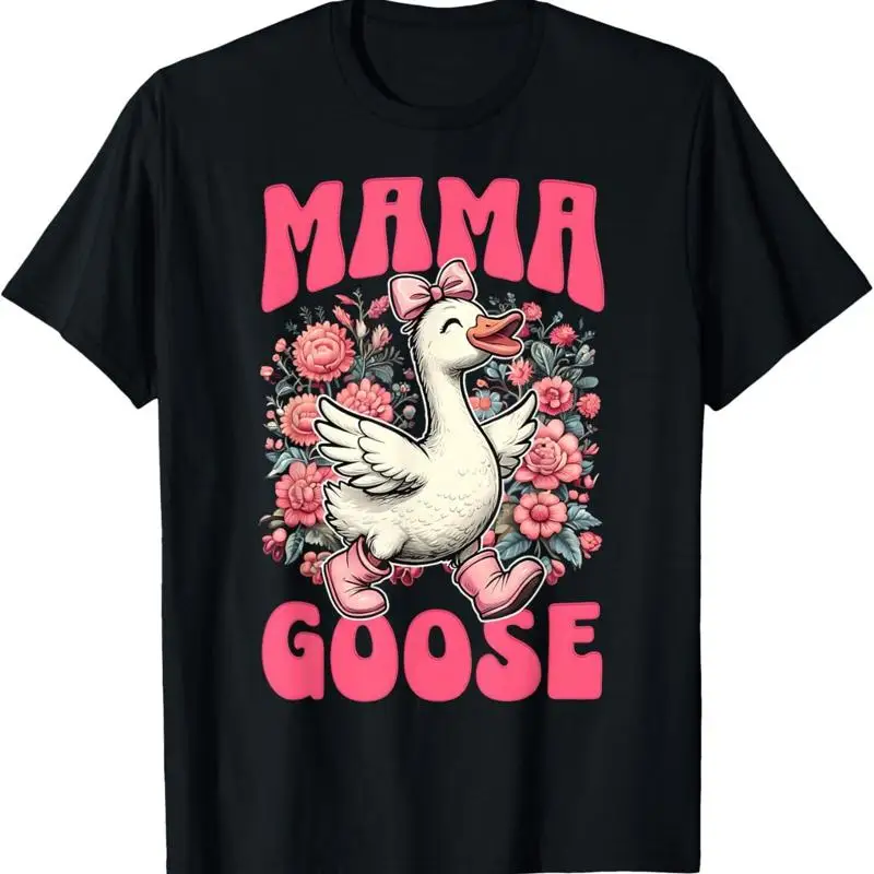 

Футболка с цветочным принтом «Глупкая мама» на День матери «Мама Гусь»