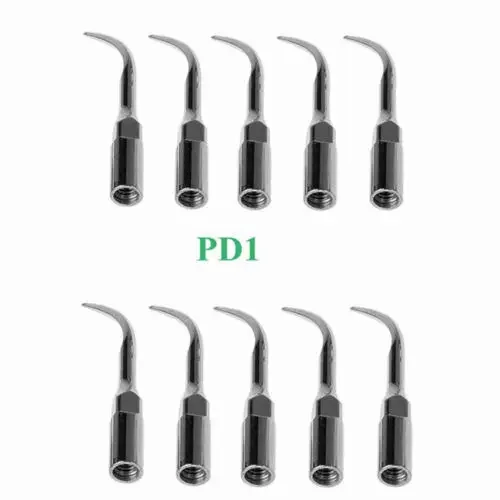 10PCS Dental Ultrasonic Piezo Scaler Insert Tips PD1 Fit DTE SATELEC Handpiece