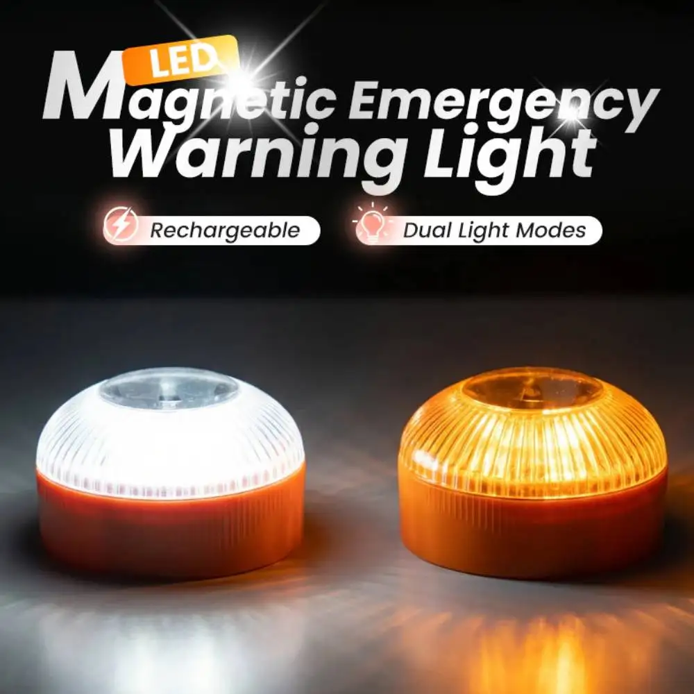 

LED Magnetic Emergency Warning Light V16 Car Strobe Warning Light Portable Emergency Light Magnetic Induction RoadAccident Light