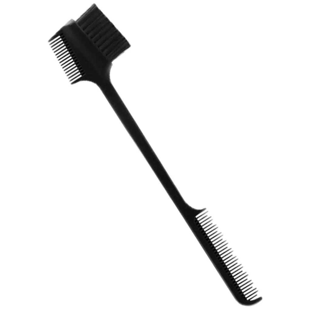 Tragbare Augenbrauenbürste, abgewinkelter Kamm, ABS-Kunststoff, kosmetischer Former für Damen und Herren, Reise-Styling