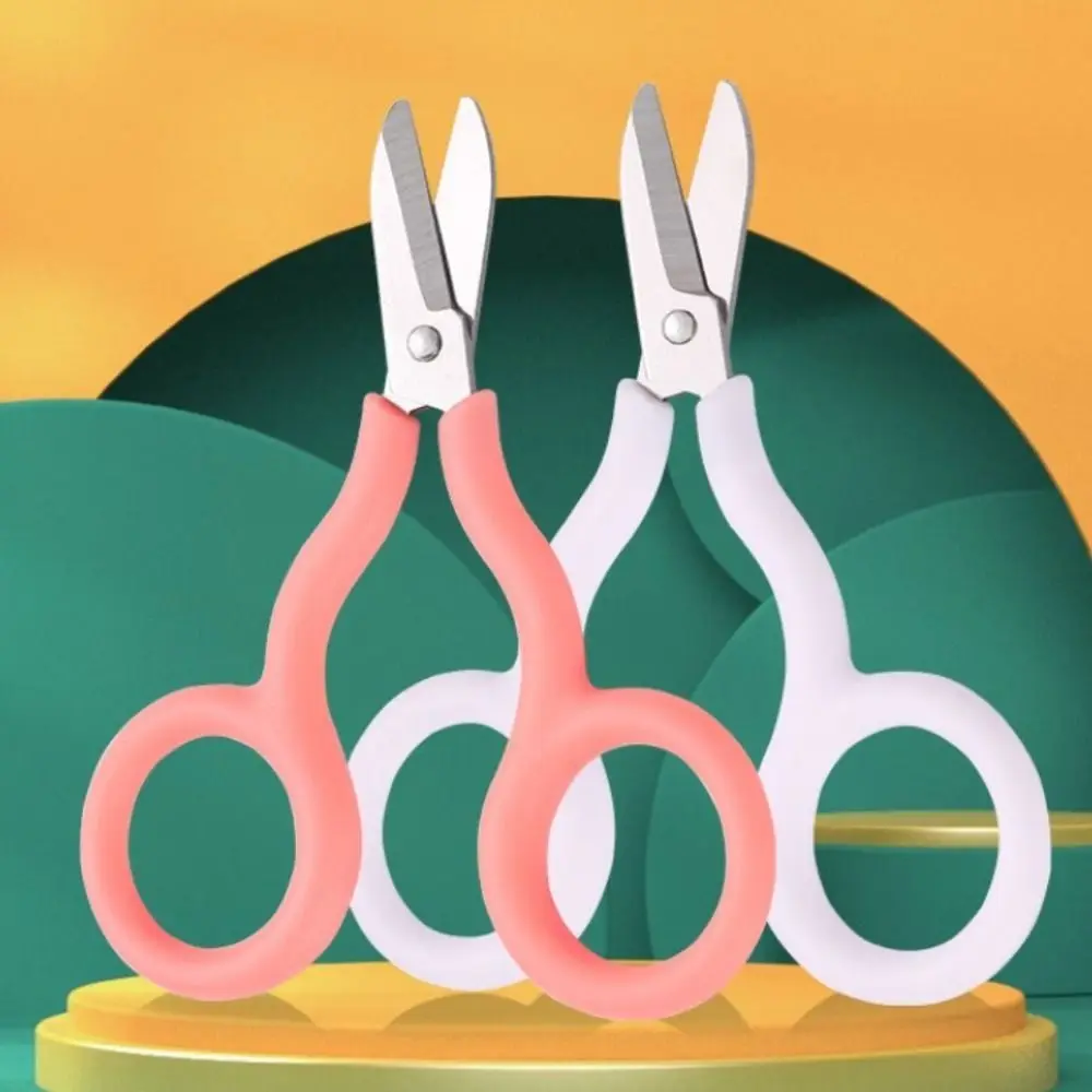 INS Portable Safe Mini Scissor Stainless Steel Paper Work Mini Pocket Scissors Handwork Small Paper Cutter Student