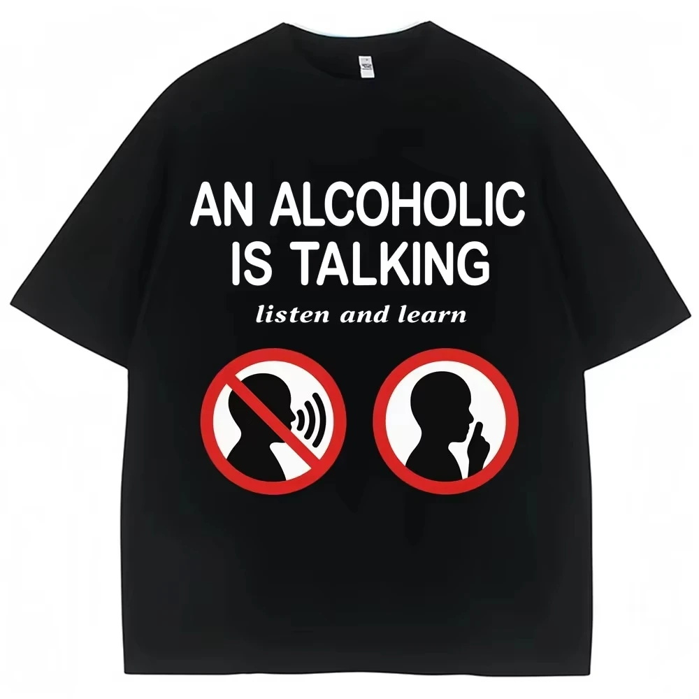 Funny Sarcastic Unisex T‑Shirt Meme Humor Warning‑Sign Quote Graphic Print Casual Short Sleeve Party Streetwear Tee