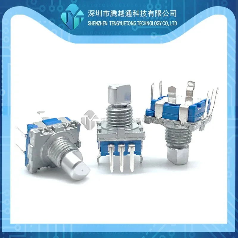 

5PCS/lot EC11 rotary encoder with switch 20 positioning pulse audio digital potentiometer 5-pin half axis length 10MM