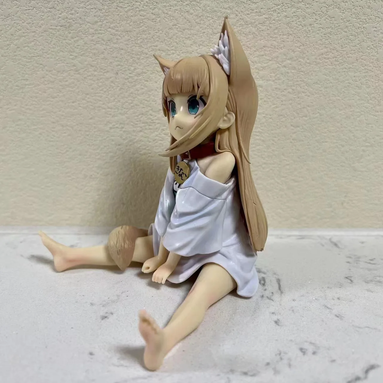8CM Anime Uchi no Neko ga Onnanoko de Figure Kawaii Kinako 1/6 Osuwari Osakana ver Sitting Cute Model Toy Gift Action Figure PVC