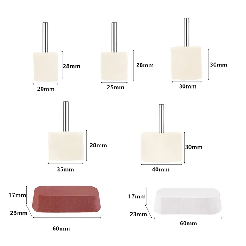 معظم-14 قطعة عجلة تلميع للحفر، مجموعات عجلة تلميع الوسادة، للألمنيوم والفولاذ المقاوم للصدأ والكروم والمعادن والزجاج