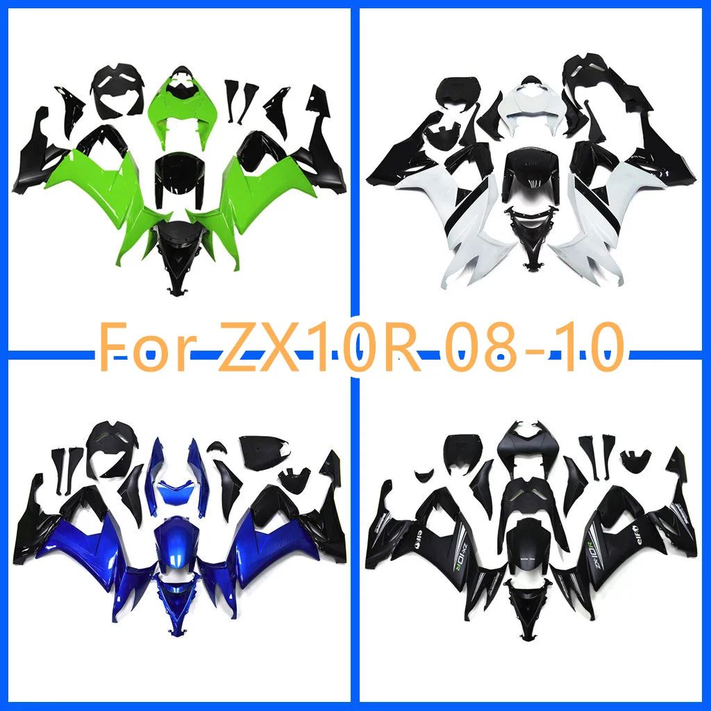 

For Ninja 08 09 10 ZX10R ZX-10R ZX 10R 2008 2009 2010 High Grade Motorcycle Fairing Kits 100% Fit Free Custom