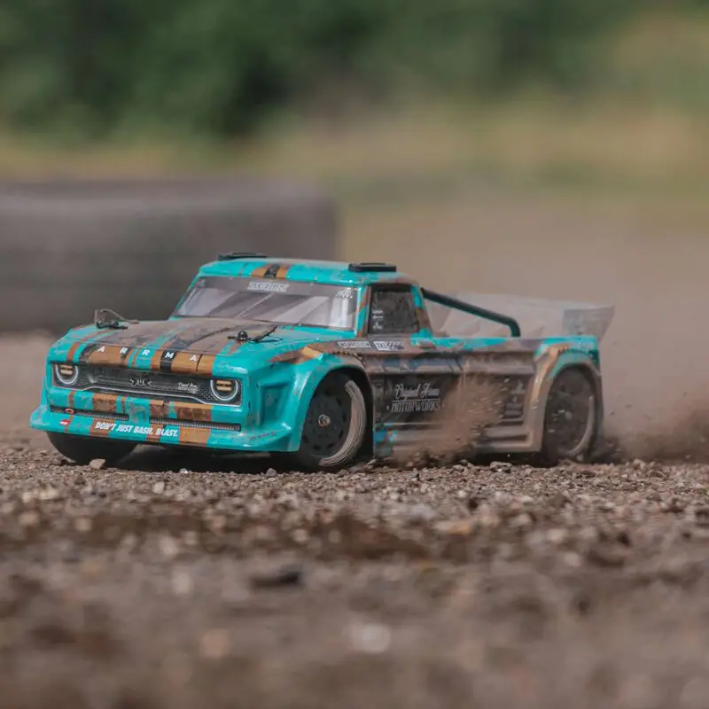 ARRMA 1/8 out of Bounds Infraction RC Brushed Electric Remote Control Car Four-Wheel Drive Flatbed Truck Model Toy for Ages 14+