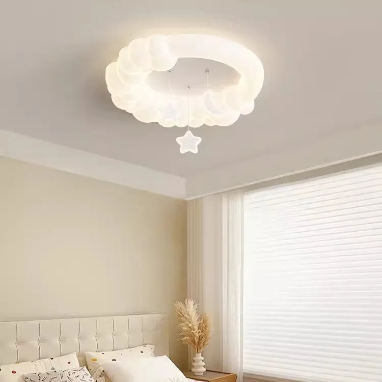 Cloud Bubble Ceiling Lamp Milk Oil Wind Sweet Donut Lamp Living Room Main Lamps and Modern Bedroom Children Room Ceiling Light