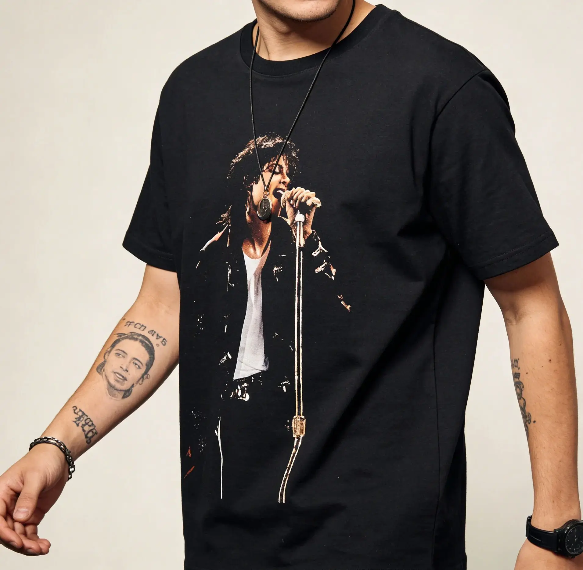 Michael Jackson Punk Vintag Rock Heavy Metal Vintage Loose Short Sleeve Men Women Children Adults Parent Child Cotton TShirt
