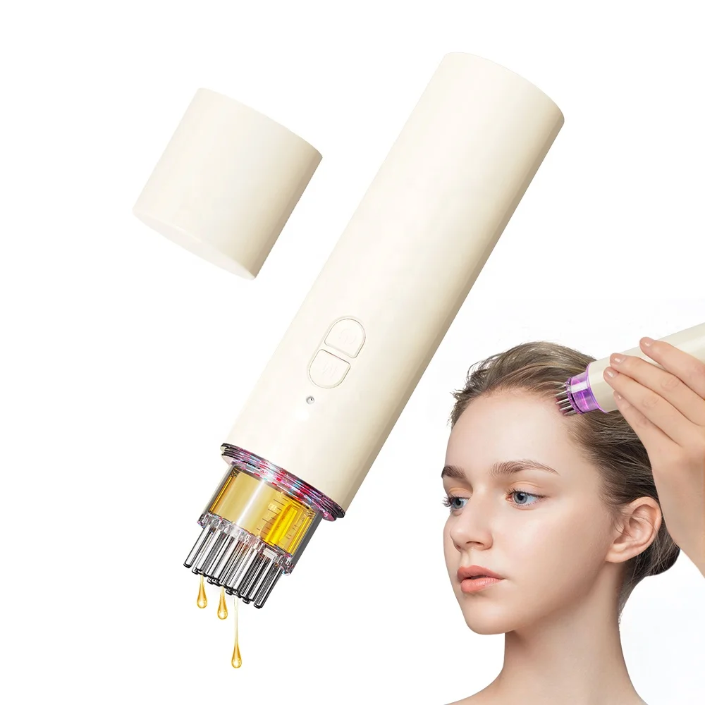 Scalp Castor Oil Applicator Massage Hair Growth Root Comb Olive Hair Root Automatic Head Massage Hair Oil Serum Dispenser