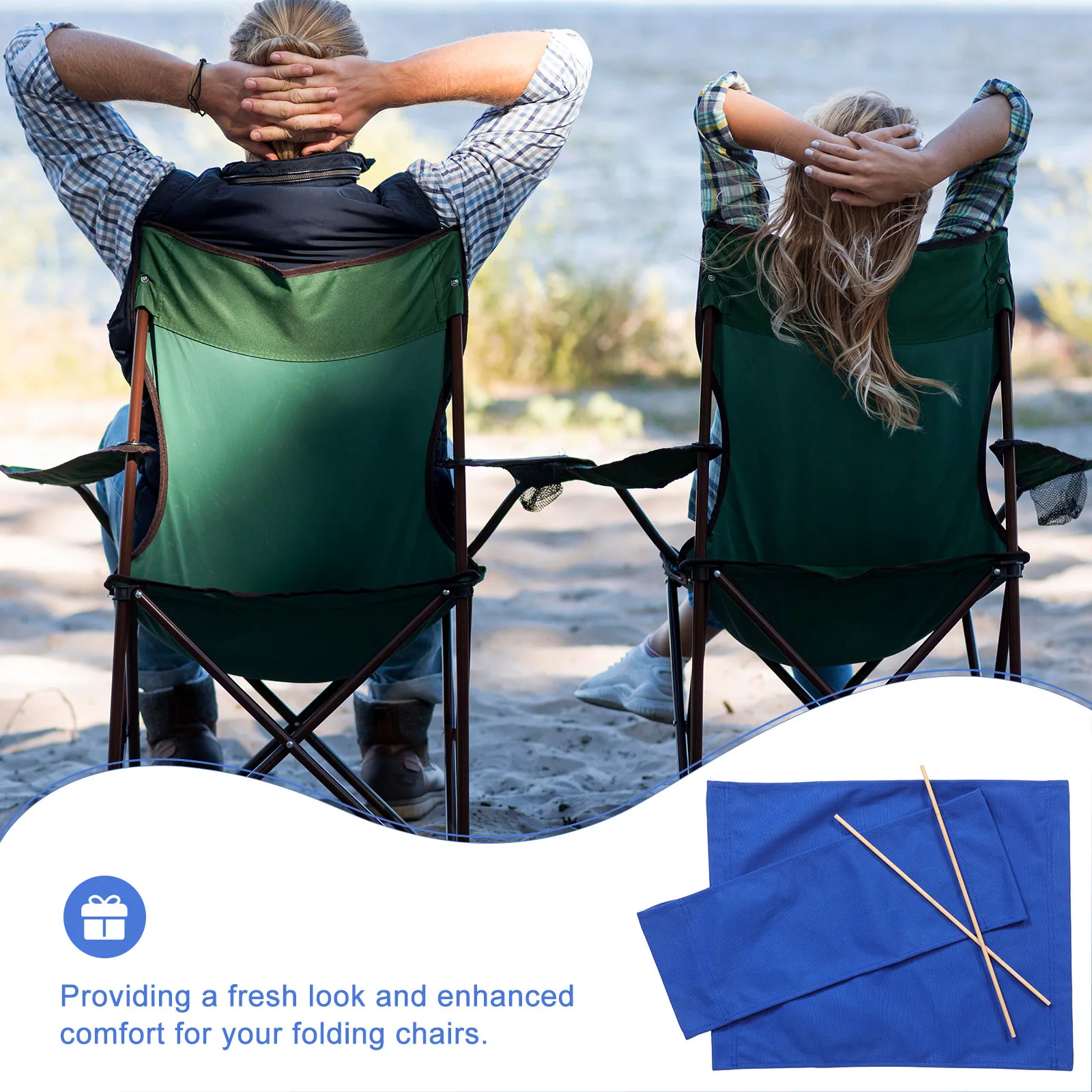 1Set Outdoor Director Chair Re - Outdoor Camping Recliner Chairs recension och pris