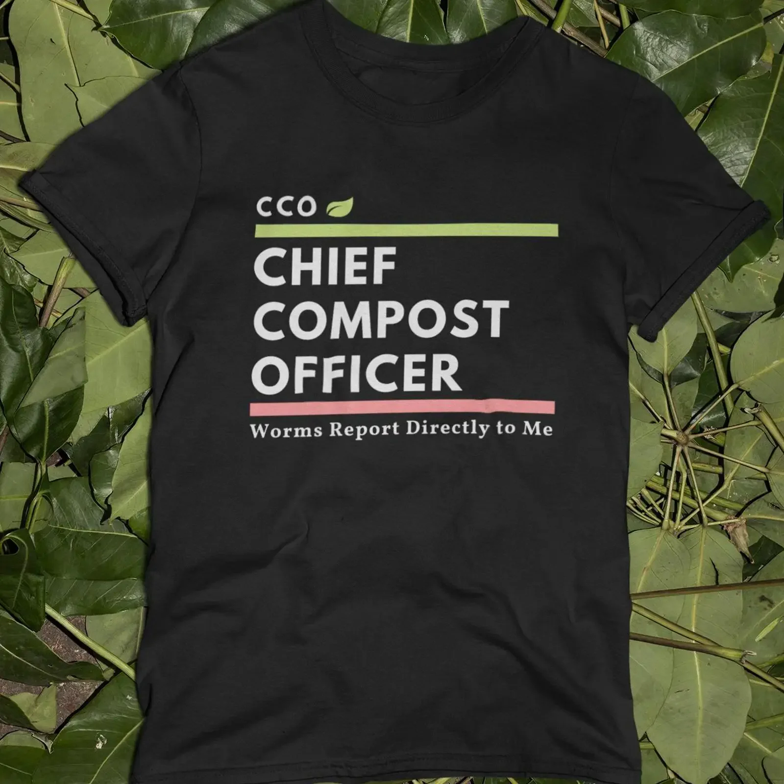 Chief Compost Officer T Shirt Funny Gardening  vintage Washed graphic Comfortable streetwear Casual Slightly