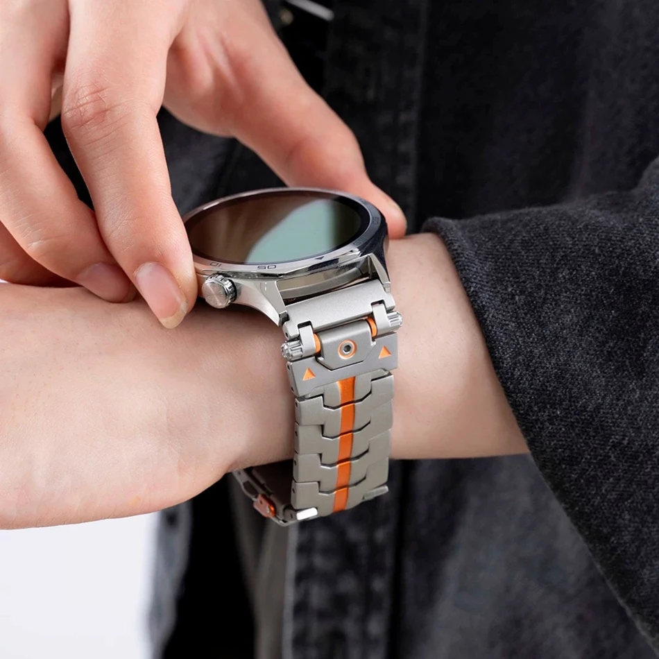 20/22MM Stainless Steel Watch Band For Samsung Galaxy Watch Ultra 2025 47mm 9 8 Classic 40/44/46mm Metal Strap For GT5 6 Garmin