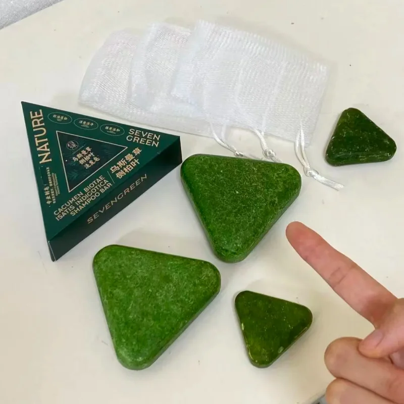 Usman Green Shampoo Soap Reduces Hair Breakage Strengthens Hair Removes Dandruff Softens Hair Naturally With Herbal Shampoo Soap view 3