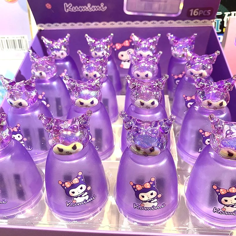 16pcs/lot Sanrio Crystal Kuromi Pencil Sharpener Double Hole Hand Mechanical Cutter Knife Stationery gift school supplies