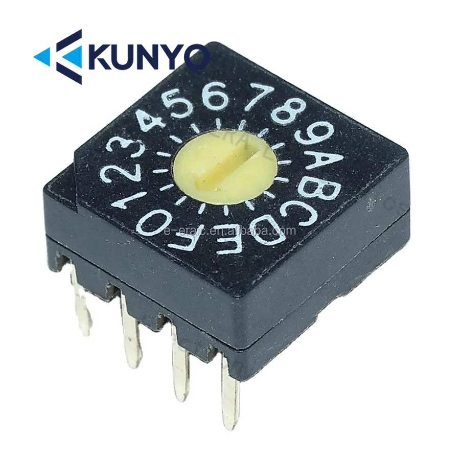 

other electronic components 0 to F 16 bit 4:1 5pins ERD416RR BCD hs code switch