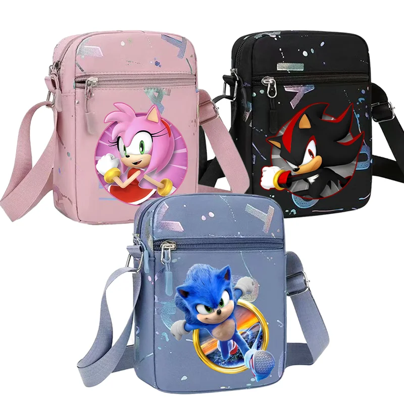 Sonics Shoulder Bags Game Shadow Casual Messenger Pouch Men Outdoor Sport Phone Packet Wallet Fashion Student Crossbody Bag Gift