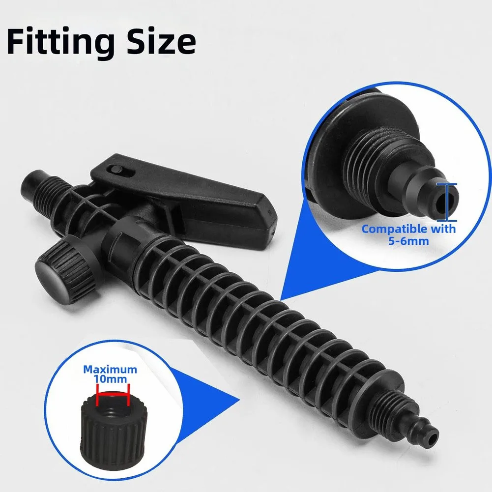 Sprayer Wand Replacement for Garden and Utility Sprayers Features Build and Smooth Mist-to-Stream Adjustment Mechanism