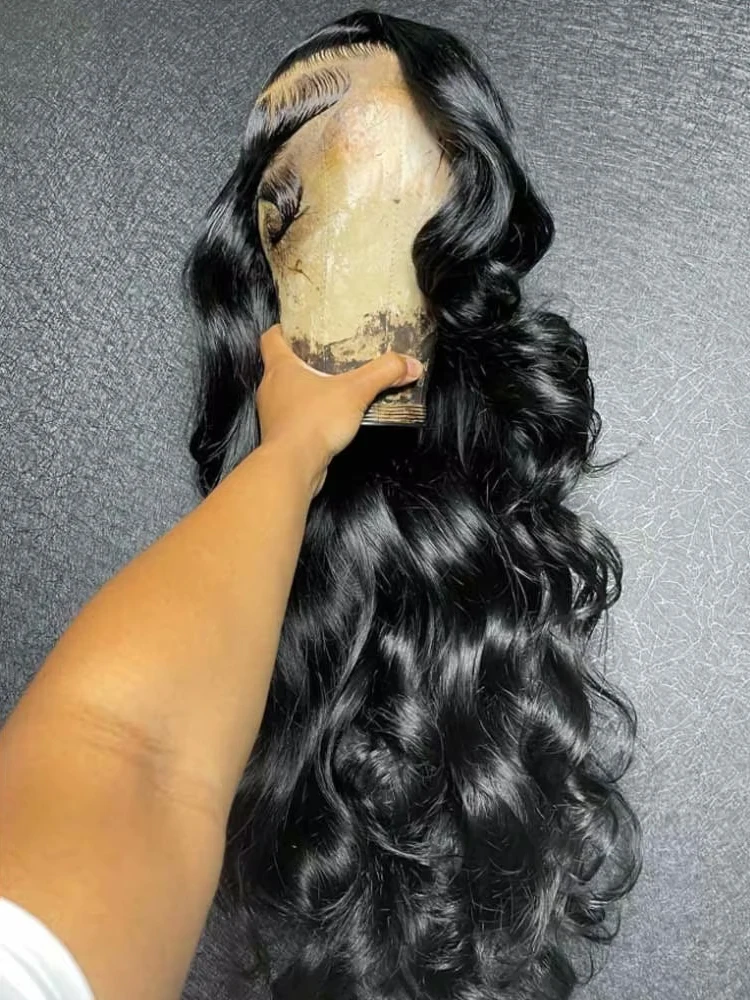 

300% 40 46 дюймов 13x6 Hd Объемная волна Кружевные фронтальные парики из человеческих волос Бразильские 360 13x4 Полные свободные объемные волнистые парики фронта шнурка для женщин